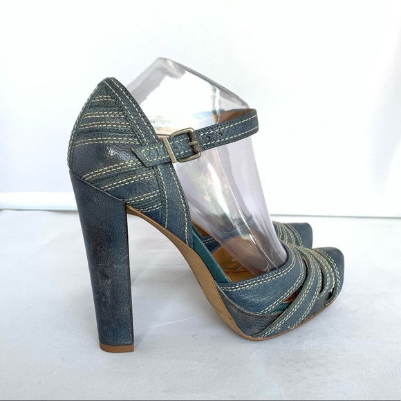Miss Sixty Retro Shaka Heels Blue CA - Picture 2 of 8